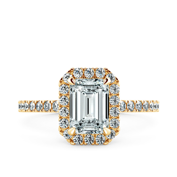 Nhẫn đính hôn Halo đai tấm NCH8202 2